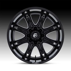 Fuel Darkstar FC853BE Gloss Black Milled Custom Truck Wheels 3